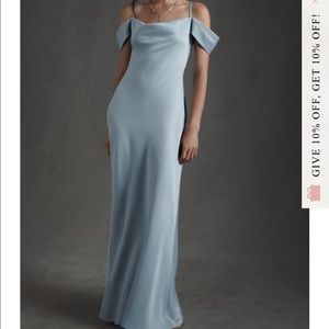 BHLDN IRA DRESS (storm cloud - size 16)